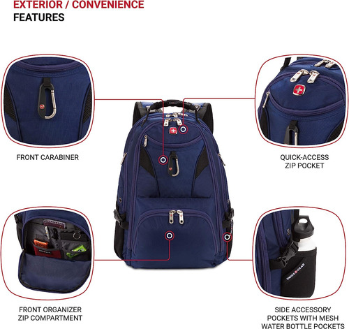 Swissgear 5977 Scansmart Mochila Para Portatil, Azul Mari...