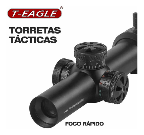 Imagen 5 de 10 de Mira Telescópica Táctica 1.25-6x20 Reticulo Luz Foco Rápido