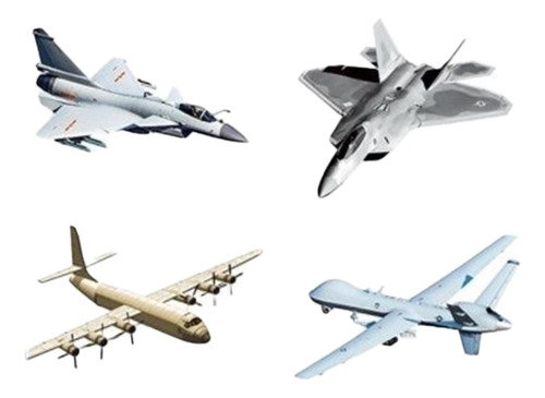 4x Modelos De Aviones De Diy Avión De Cumpleaños