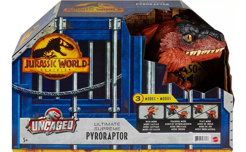 Jurassic World Pyroraptor Interactivo +50 Sonidos Premium