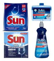 Comprar Detergente Lavavajillas Sun + Sal + Abrillantador +limpiador