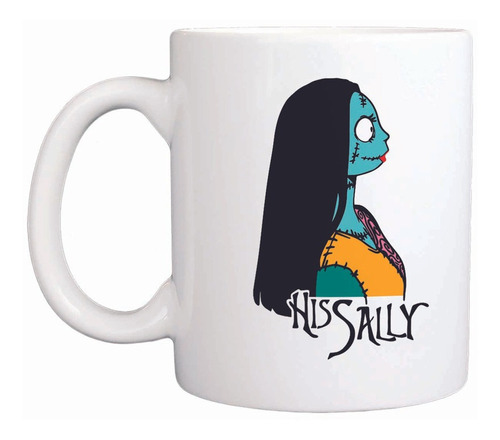 Taza Blanca El Extraño Mundo De Jack. His Sally