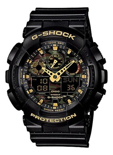 Reloj Casio Dorado-Camuflaje A16WEGC-3D