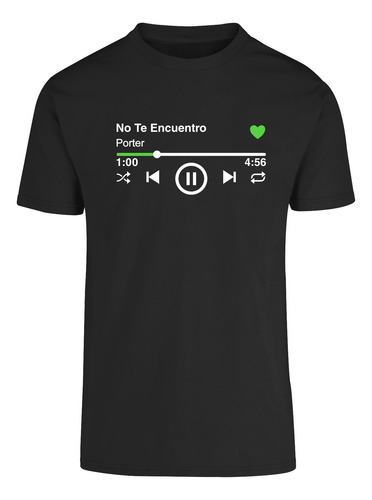 Playera Musical Porter | No Te Encuentro