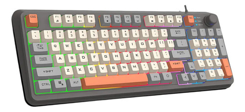 Teclado Para Juegos Rgb De 94 Teclas Para Portátil Y Pc