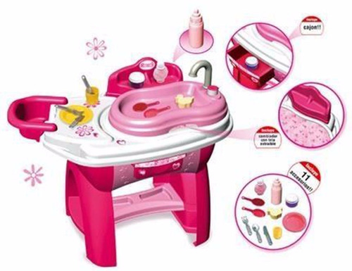 Imagen 2 de 7 de Juguete Para Nena Bañera Para Muñecas Baby Set Rondi 3320