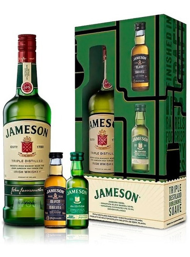 Whisky Vap Jameson 750ml + Mini Cashmates Ipa & Black B 50ml