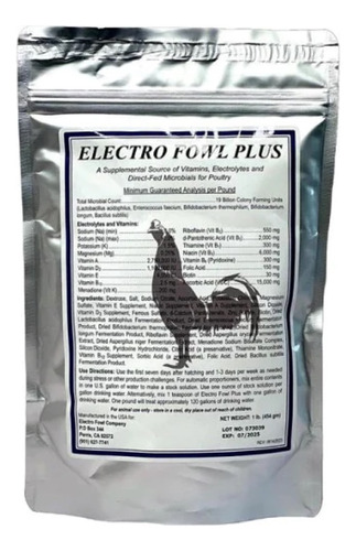 Complemento Alimenticio Electro Fowl Gallos 454 G Original