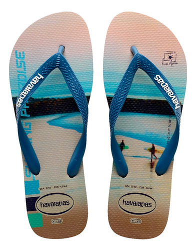 Chancleta Ojota Havaiana Hype Blue Calzado Abierto Adulto