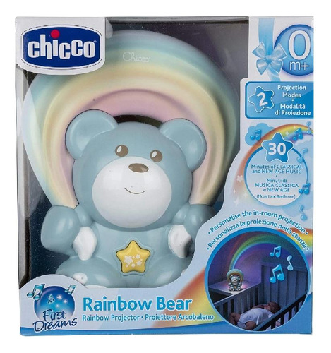 Projetor Infantil Musical Urso Rainbow Azul Chicco