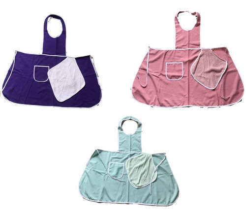 Mandil Delantal Para Mujer Colores Pastel Set De 3