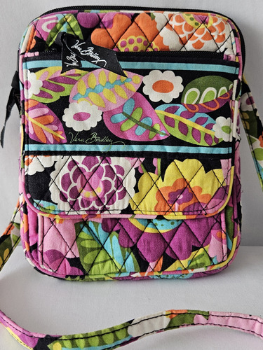 Crosbody Vera Bradley Hipster Floreado Rosa