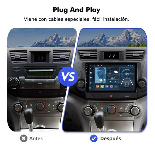 Estéreo De Pantalla Android Para Toyota Highlander 2008-2013