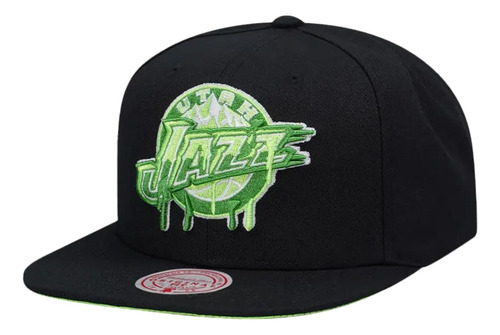 Gorra Mitchell & Ness Utah Jazz Slime Drip Basquetbol Nba