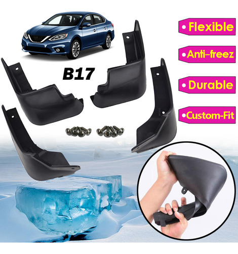 Set Guardabarros Para Nissan Sentra B17 2013-2018