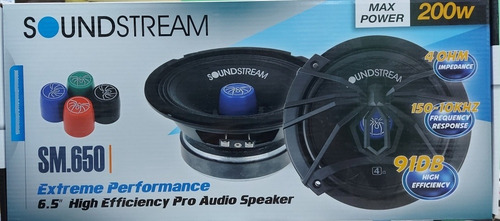 Par Set De Medios Rangos Soundstream 6.5 Pulgadas 200w Nuevo
