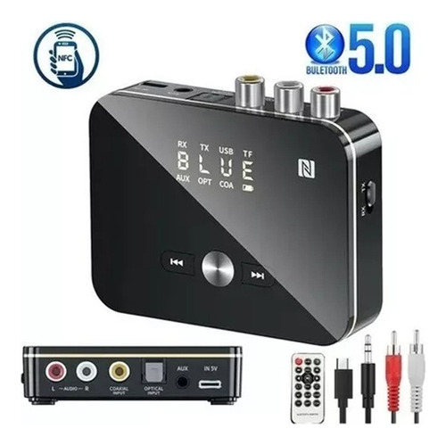 Transmisor Receptor Adaptador Bluetooth Convertidor Optico