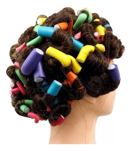 Bcbcrodillo De Pelo Flexible, Suave, Portátil, Sin Calor, Ri