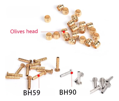 Imagen 6 de 6 de 2 Par De Oliva Para Frenos Bicicleta Hidráulicos Shimano Mtb