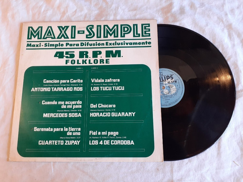 Maxi Simple Difusion Varios Tarrago Ros Mercedes Sosa Vinilo