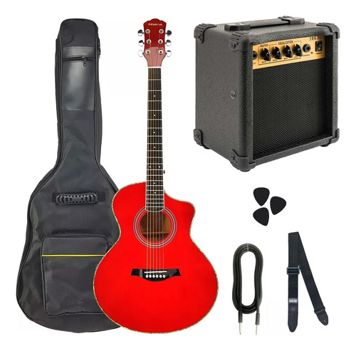 Combo Kit Guitarra Electroacustica + Accesorios