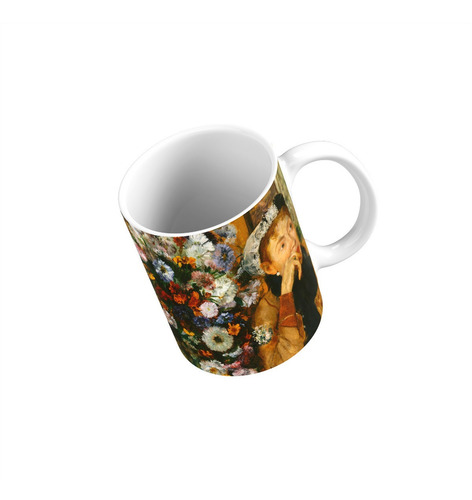 Taza Mujer Con Crisantemos - Edgar Degas