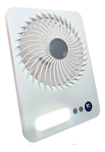 Ventilador Lampara Escritorio Plegable Jk-f668 Blanco