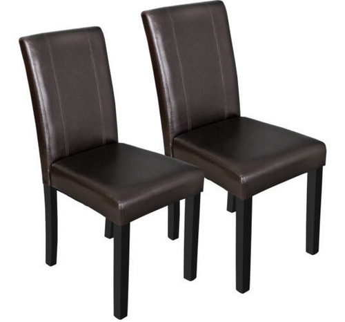 Dining Parson Room Chairs Kitchen Formal Elegant Leather Ggw