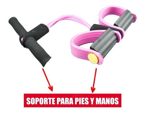 Banda Elástica Rosada Ejercicio Soporte Body Trimmer