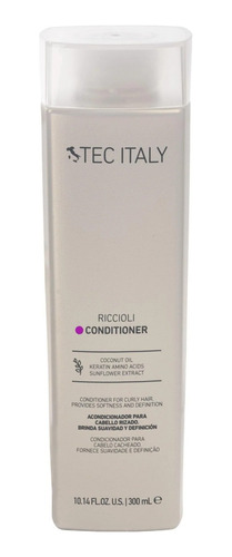 Acondicionador Tec Italy Riccioli 300ml - mL a $243