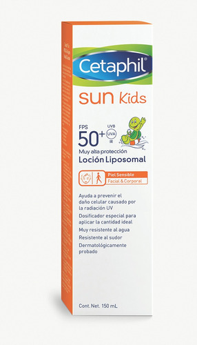 Protector solar  Cetaphil  Sun Kids 50FPS  en loción 150mL