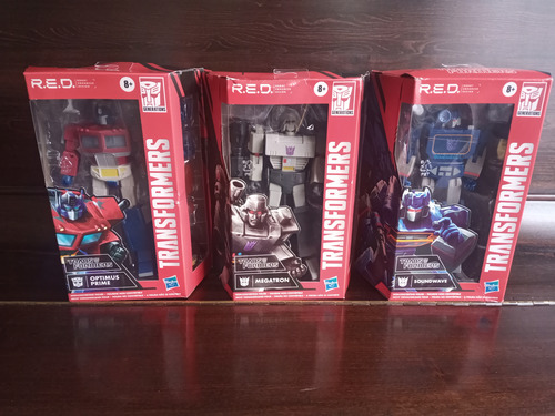 Pack Optimus, Megatron Y Soundwave - No Transformables -15cm