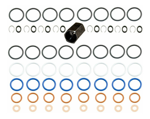8 Jgo Ligas De Inyector Ford Powerstroke 6.0l Diesel  C/dado