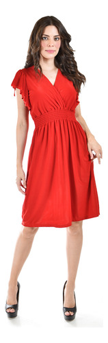 Vestido Con Volantes Roman Fashion /juvenil, 8867-so (rojo)