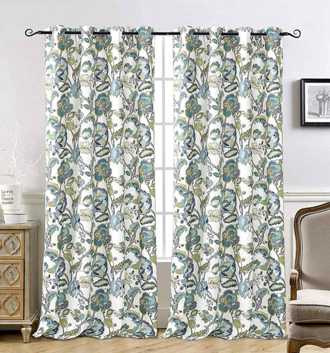 Driftaway Layla Classic America Style Floral Leaves - Cortin