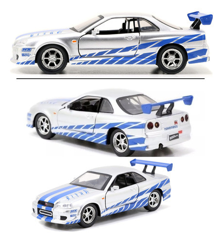 Nissan Skyline Gt-r F&f/escala 1:32/jada /13cms De Largo 