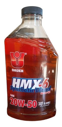  Aceite De Motor Semi Sintético Dauer 20w50 Hmx-6