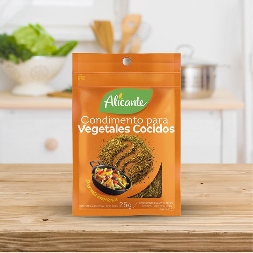 Alicante Condimento Para Vegetales Cocidos X 25 Gr