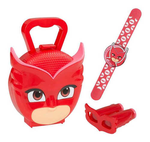 Maleta Pj Masks Corujita +3 Anos Multikids Br1306 Vermelho