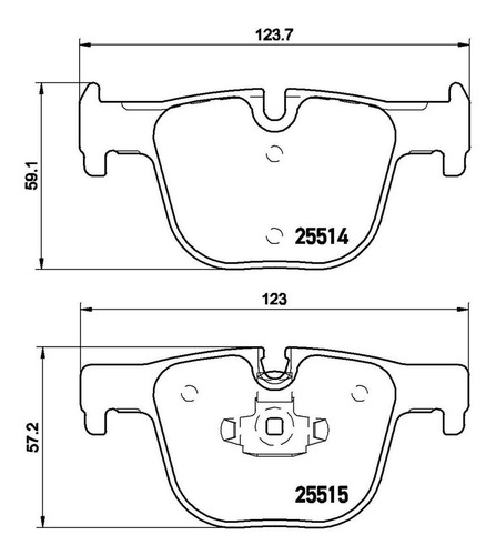 Imagen 2 de 5 de Balatas Brembo (t) Bmw Serie 3 12-16 Serie 4 14-16 F82
