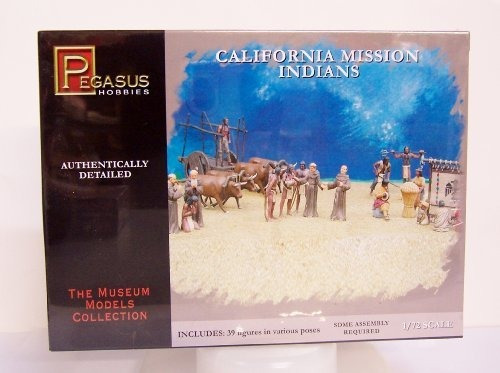 Figura Kit 1/72 Padres E Indios Misión California.