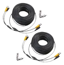 Comprar 2 X 100ft Cable De Seguridad Vigilancia Dvr De Bnc Con Cable