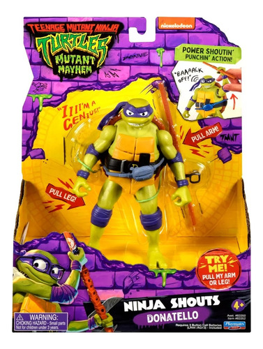 Tortugas Ninjas - Ninja Shouts - Donatello Con Sonido