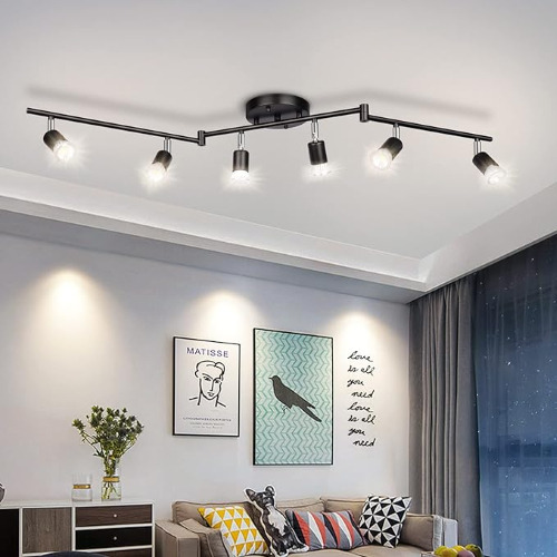 Iluminación De Riel Led De 6 Luces Mexgogo,nergo