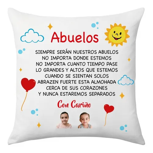 Almohadas con 2024 nombres