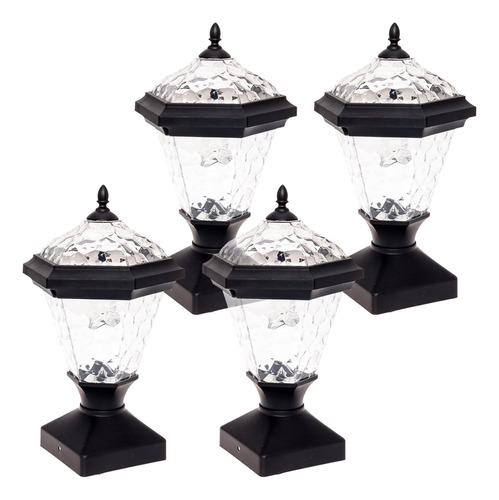 4 Pack Adonia Solar Post Cap Luz 4 X 4 Postes De Madera...