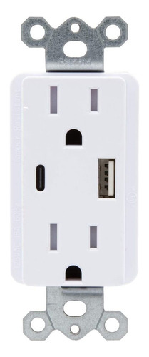 Maxxima 4.8a Usb Tipo C / A Cargador De Salida Dual Usb De A
