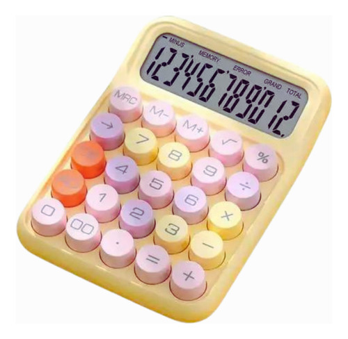 Calculadora Fofa Escolar Escritório Colorida 12 Dígitos