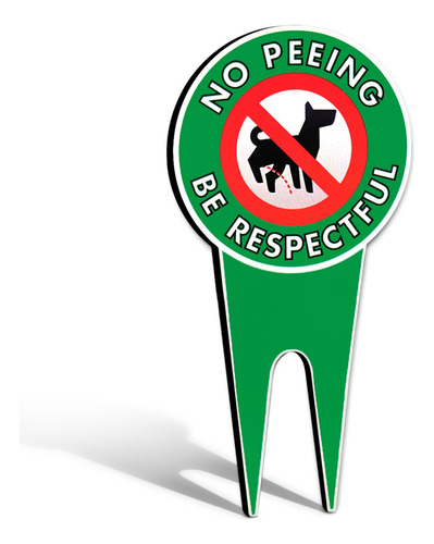 Cartel Perro Mensaje No Peeing Pooping Be Respectful