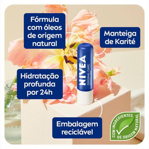 Nivea Original Care - Hidratante Labial 4,8g